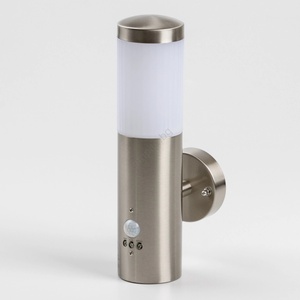  LED външно стенно осветително тяло със сензор 1xGU10/5W/230V, матов хром (BL2186)