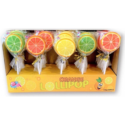 Lollipop Lízátko Orange 15 g