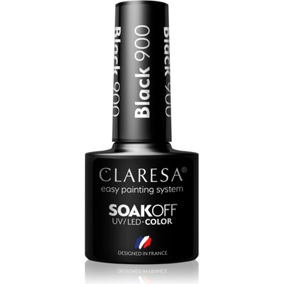 Claresa SoakOff UV/LED Color Black гел лак за нокти цвят 900 5 гр