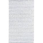 Dalprint Self-adhesive crystals 3mm 806pcs