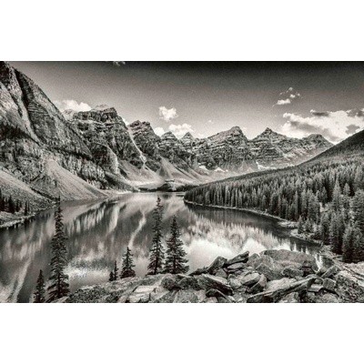 Dimex MS-5-3064 Vliesová fototapeta Jezero Rocky Mountains rozměry 375 x 250 cm