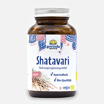 Govinda Shatavari hormonální rovnováha, ženské zdraví 90 kapslí 45 g