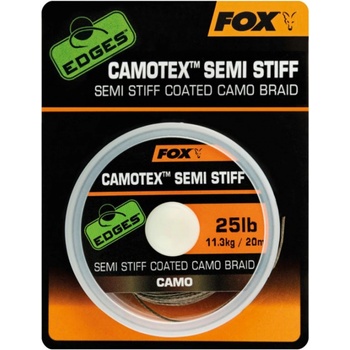 Fox šnúra Edges Camotex Semi Stiff 20m 20lb