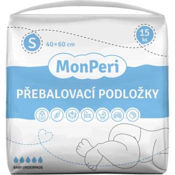 MonPeri Baby Underpads Size S еднократни подложки за смяна на пелените 40x60 cm 15 бр