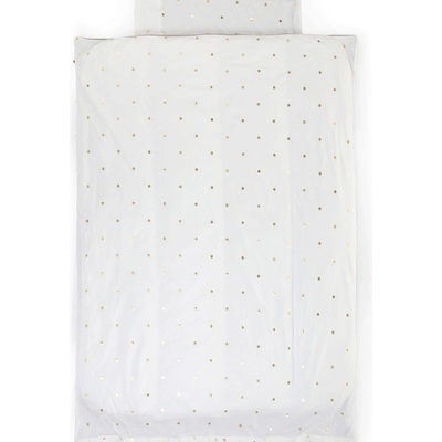 Childhome Detské obliečky 2-dielne Jersey Gold Dots biela