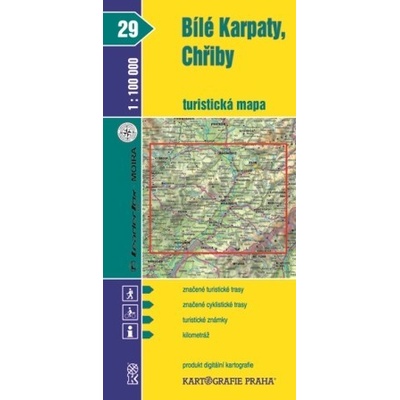BÍLÉ KARPATY CHŘIBY 1:100 000 Kartografie