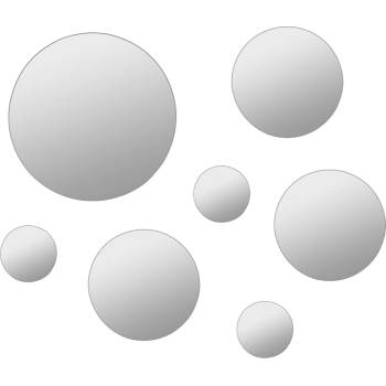 Image 1 of vidaXL Комплект стенни огледала от 7 части, кръгли (245692)