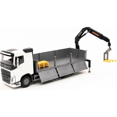 EMEK kamión VOLVO FH 6x4 biely valník s rukou HIAB
