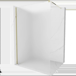 Mexen Kioto стенна душ кабина Walk-in 80 x 200 см, матирано 8 мм, злато - 800-080-101-50-30 (800-080-101-50-30)