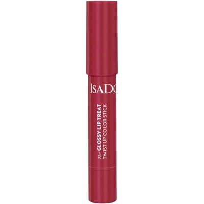 IsaDora Glossy Lip Treat Twist Up Color hydratační rtěnka 12 Rhubarb Red 3,3 g