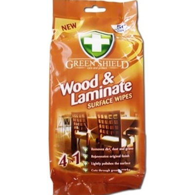 Green Shield Wood & Laminate vlhčené ubrousky na dřevo a lamináty 50 ks
