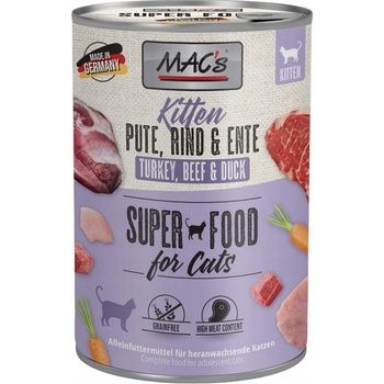 MAC's Cat Kitten morčacie, hovädzie, kačacie 400 g