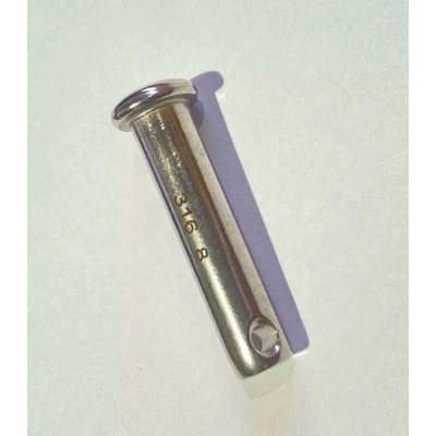 Čep - kolík s hlavou - 8x35 (30) mm, nerez A4, DIN 1.4401