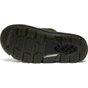 Dr. Martens чехли обувки с платформа от велур ZebZag Slide (DM42409001)