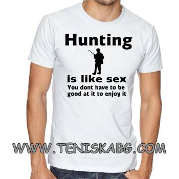 Image 1 of Fruit of the Loom Забавна тениска - Hunting sex