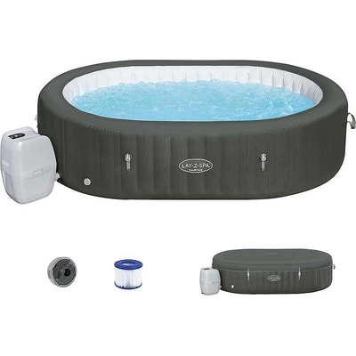 Bestway Джакузи надуваемо, 270x180x71 см, Bestway 60067 Lay-Z-Spa Mauritius AirJet, с филтърна система, дозатор за хлор и термо покривало (60067)