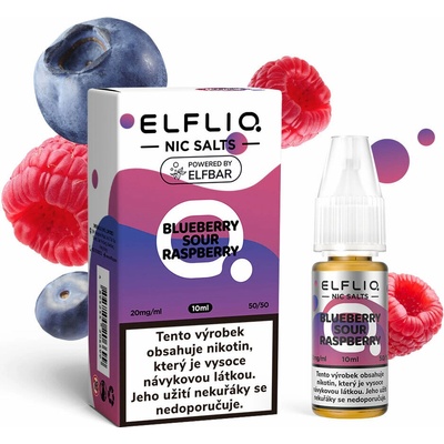 ELFLIQ Nic SALT Blueberry Sour Raspberry 10 ml 20 mg