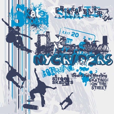 Dimex L-578 vliesová fototapeta na zeď Skate rozměry 220 x 220 cm