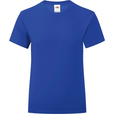 Fruit of the Loom dívčí tričko Iconic T 150 královská modrá