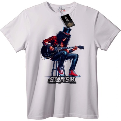 NOONEBRAND SLASH GUNS ROSES Тениска Рок китарист - M, White