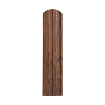 Covernit Plechová plotovka Unico oblá 100 cm 100 x 115 x 09 cm ořech