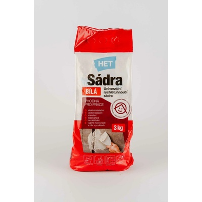 Sádra biela 3kg HET