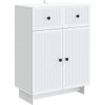 vidaXL Служебен шкаф Бяло 66 x 34, 5 x 90 см Инженерна дървесина (893945)