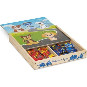 Melissa & Doug - Дървен комплект за игра с магнити - Пес Патрул