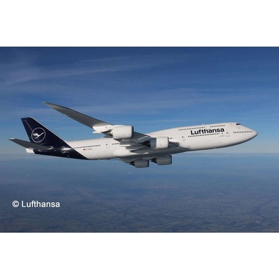 Revell plastikový model letadla Boeing 747-8 Lufthansa New Livery 03891 1:144