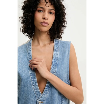 Moschino Jeans Елек Moschino Jeans в синьо с едно копче 1001 3717 (1001.3717)