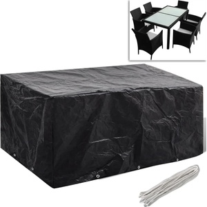 vidaXL Покривало за градински мебели 8 капси 240 x 140 x 90 см (41641)