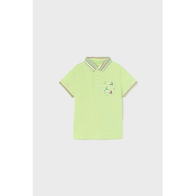 MAYORAL Детска тениска с яка Mayoral в зелено с принт (1105.3G.BABY.B)
