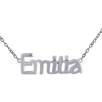 SILVEGO Strieborná retiazka s menom Emilia JJJ2254N-Emilia