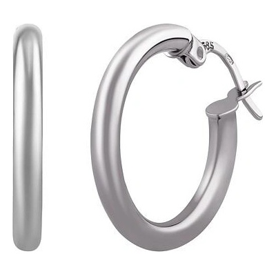 Silvego Zlaté náušnice kruhy Demi z bieleho zlata 20 mm LFG0058EGW