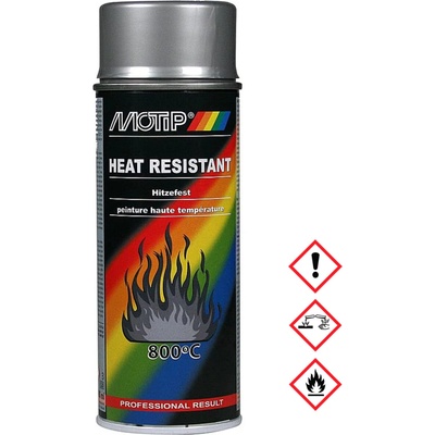 Motip žáruvzdorný sprej stříbrný 400ml – Sleviste.cz