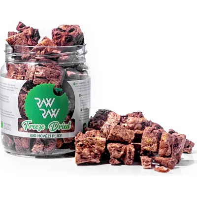 Rebel Dog Raw Raw pochoutka mrazem sušené BIO Hovězí plíce 50 g