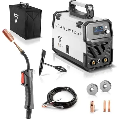 STAHLWERK Инверторен заваръчен апарат 3в1 STAHLWERK FLUX 160 ST Digital/ 160A (6943)