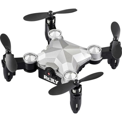 Reely Suitcase mini drone dron RtF pre začiatočníka, s kamerou striebornočierná