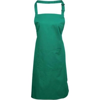 Premier Workwear Pracovní zástěra za krk s kapsou PR154 Emerald Pantone 341 72x86cm