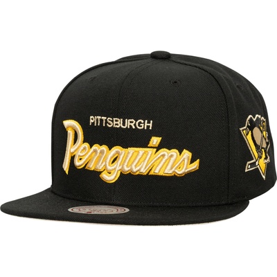 Mitchell & Ness Pittsburgh Penguins NHL Cream Script Snapback