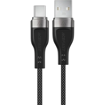 ACEFAST C11-04 USB-A - USB-C 3A кабел 1, 2 м магнитна оплетка - черен (6974316280224)