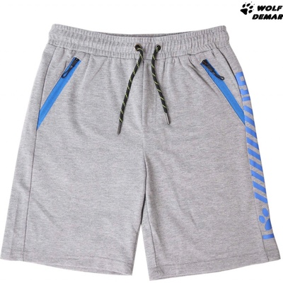 Wolf chlapecké sv. šedé kraťasy T2132B