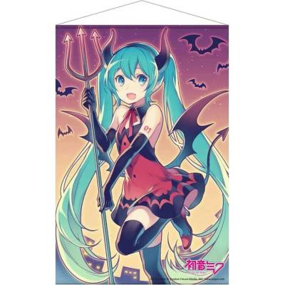 Sakami Textilný plagát Textilný plagát Hatsune Miku - Halloween Devil