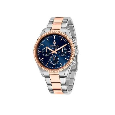 Часовник Maserati Competizione 43 mm watch - Blue (Pink / Rose Gold)