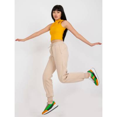 Sweatpants-EM-DR-712.39P-beige krémová One size ex moda