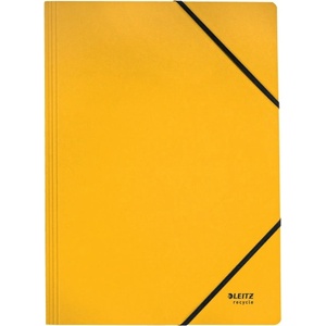 Leitz Папка с каучук, картон, A4, LEITZ "Recycle", жълта 39080015 (39080015)