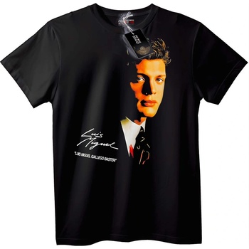 NOONEBRAND Тениска Luis Miguel с подпис - 2XL, Black
