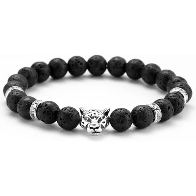Naky Lávový náramek s leopardem N084
