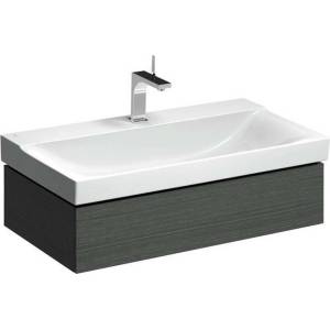 Geberit Xeno 2 - Шкафче под умивалника 90 см, чекмедже с LED осветление, сиво 500.508. 43.1 (500.508.43.1)