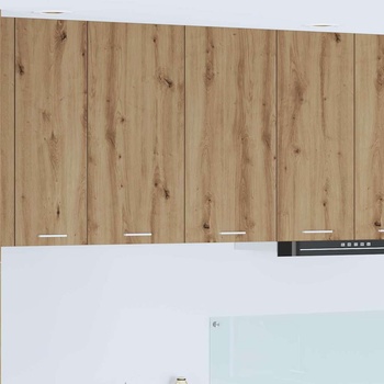 vidaXL Висящ шкаф с рафт Riga Дъб 80 x 31 x 80 см Инженерно дърво (884289)